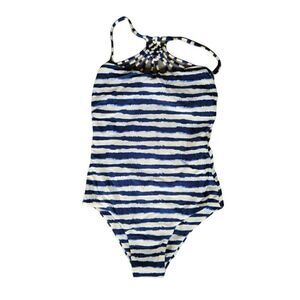 Tori Praver Indigo One Piece Swimsuit Sz M